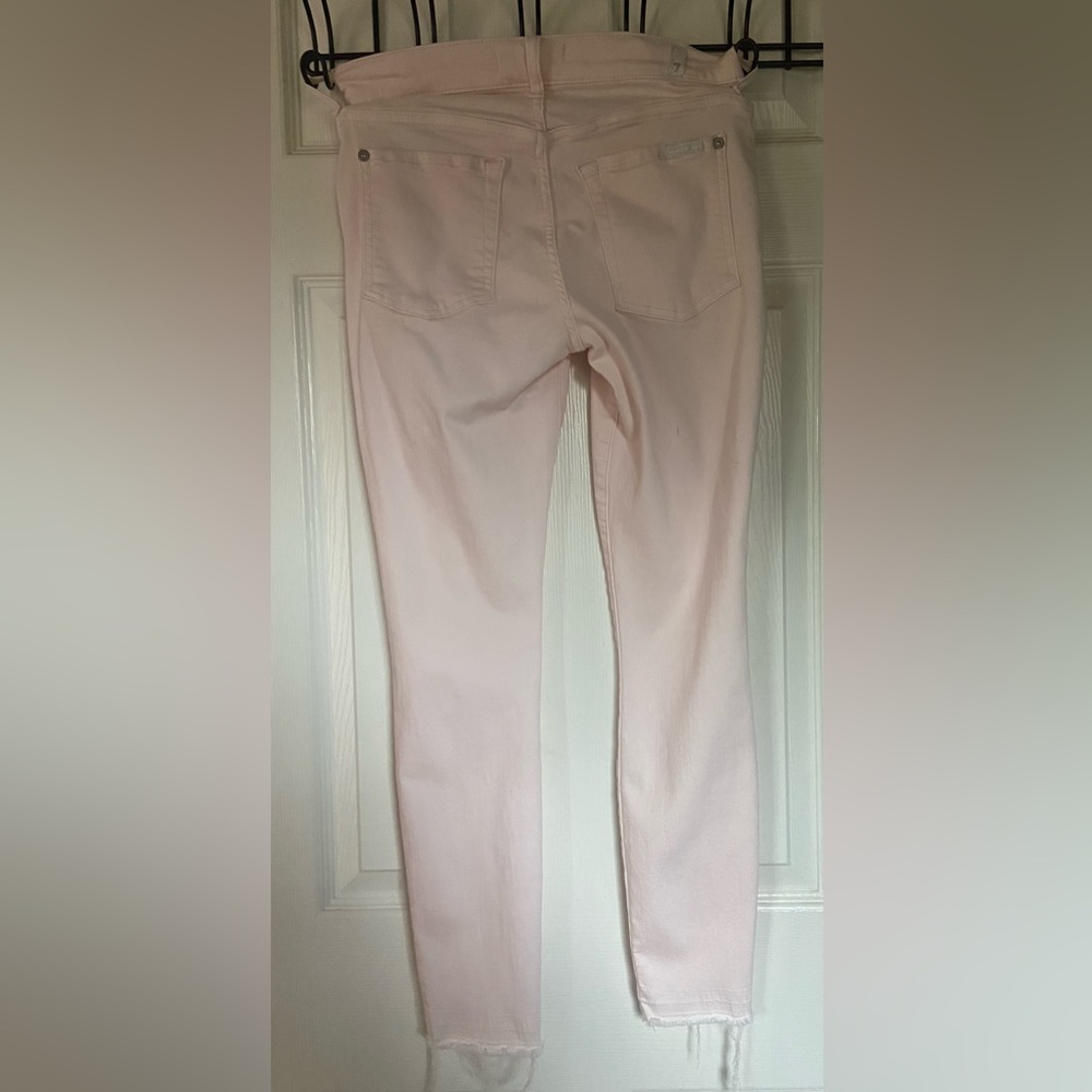 7 For All Mankind - Size 27 - Blush Pink Jeans - Picture 3 of 4